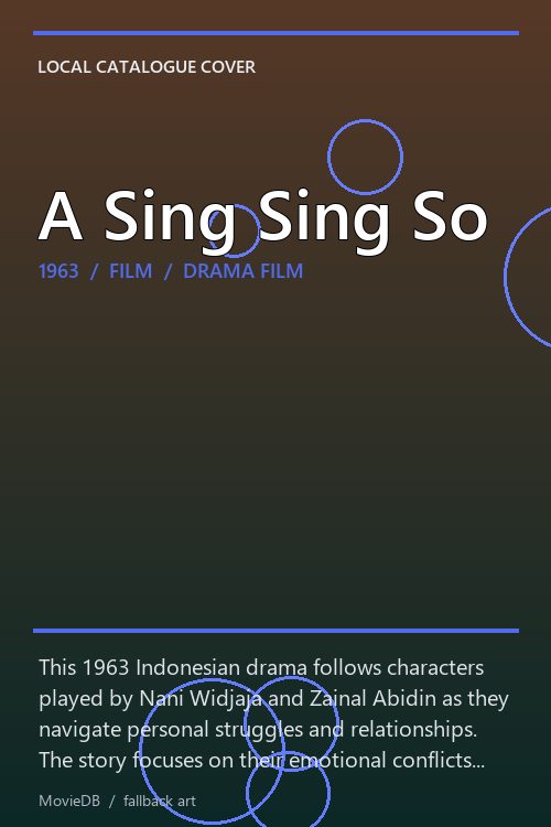 A Sing Sing So poster
