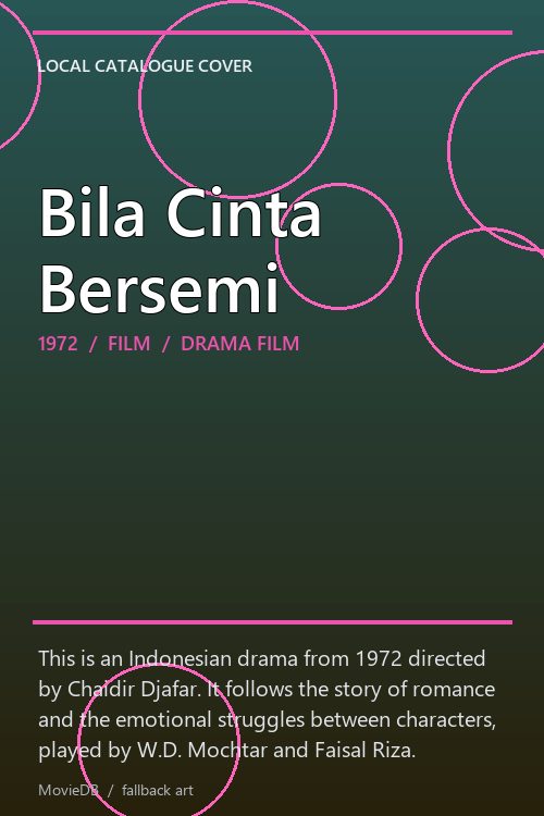 Bila Cinta Bersemi poster