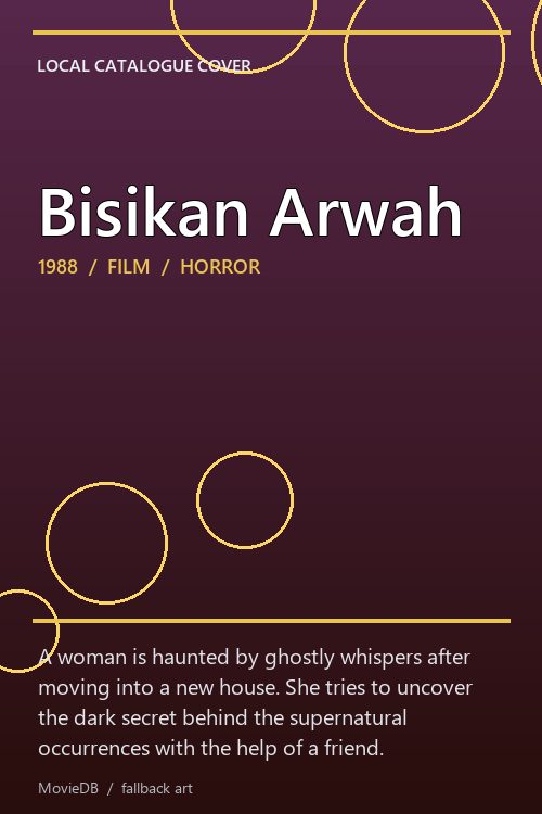 Bisikan Arwah poster