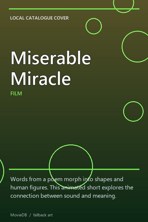 Miserable Miracle poster