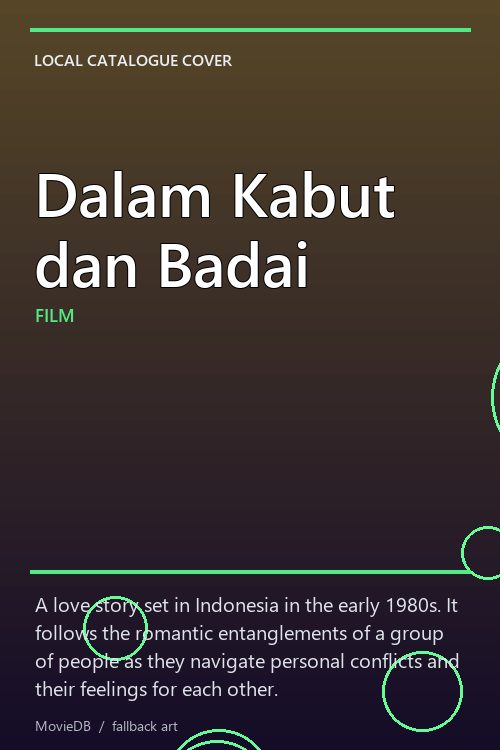 Dalam Kabut dan Badai poster
