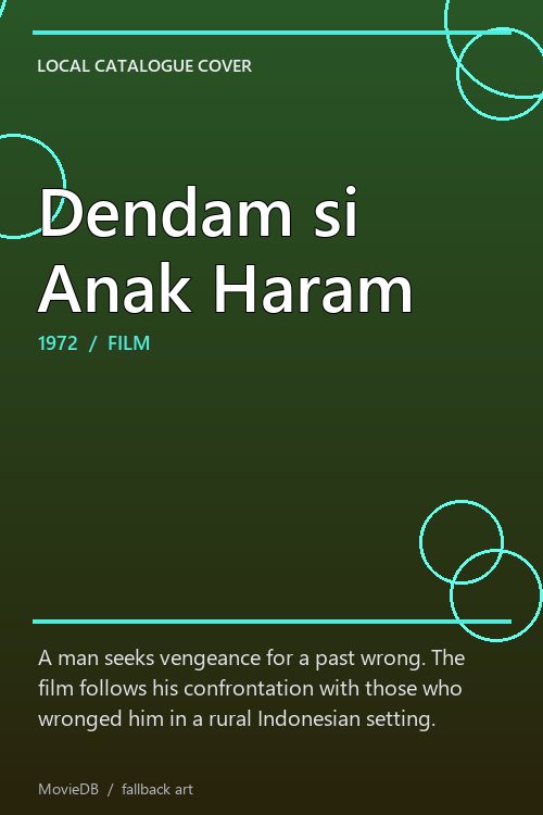 Dendam si Anak Haram poster