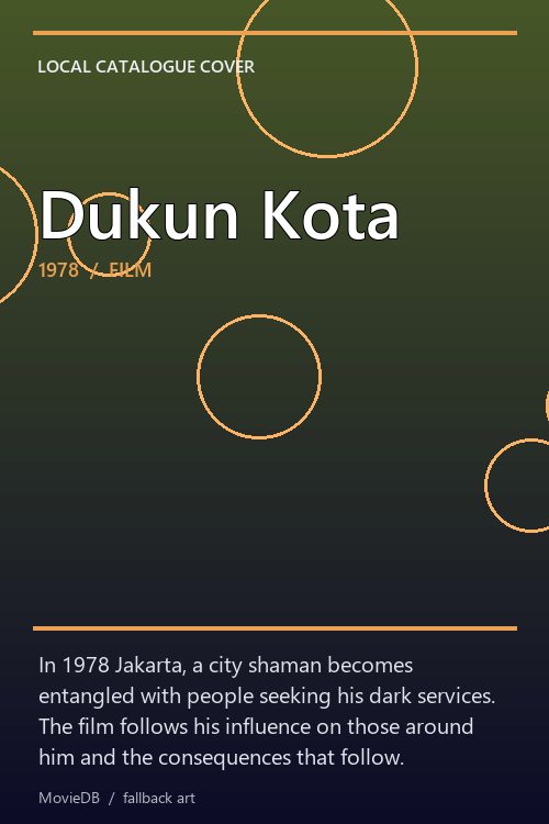 Dukun Kota poster