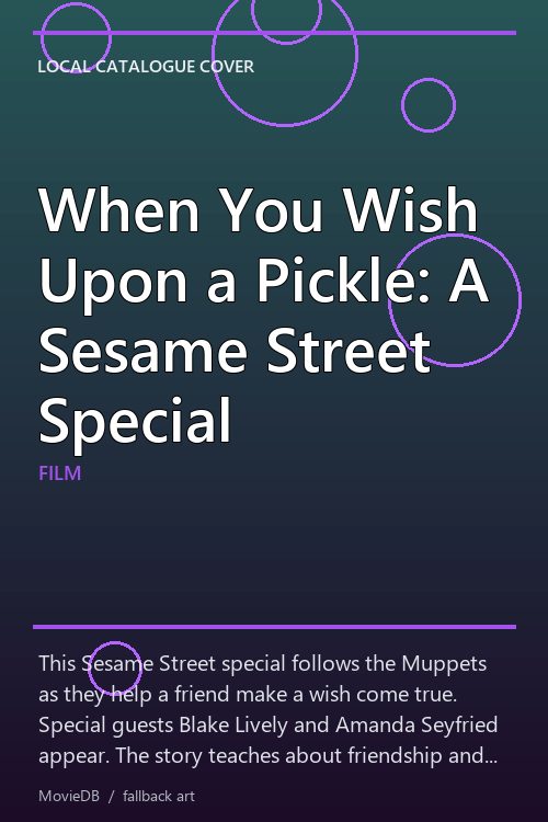 When You Wish Upon a Pickle: A Sesame Street Special poster