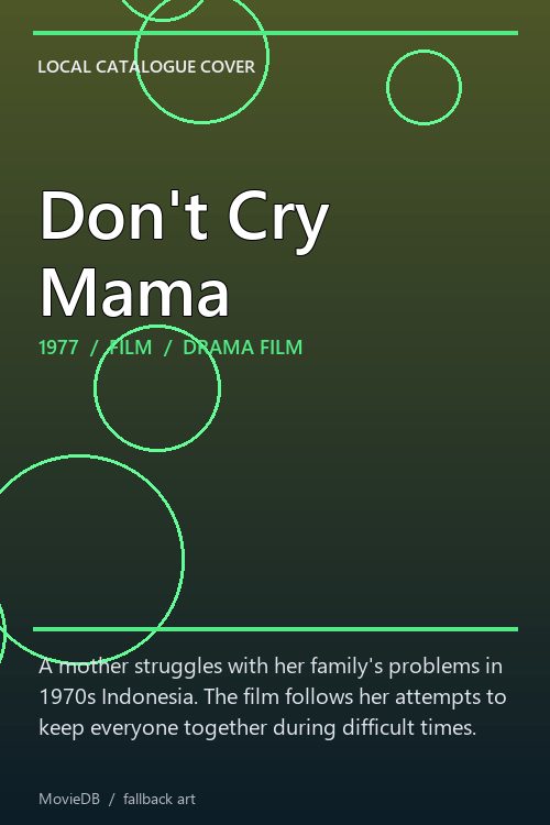 Don't Cry Mama poster