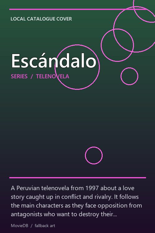 Escándalo poster