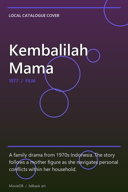 Kembalilah Mama poster