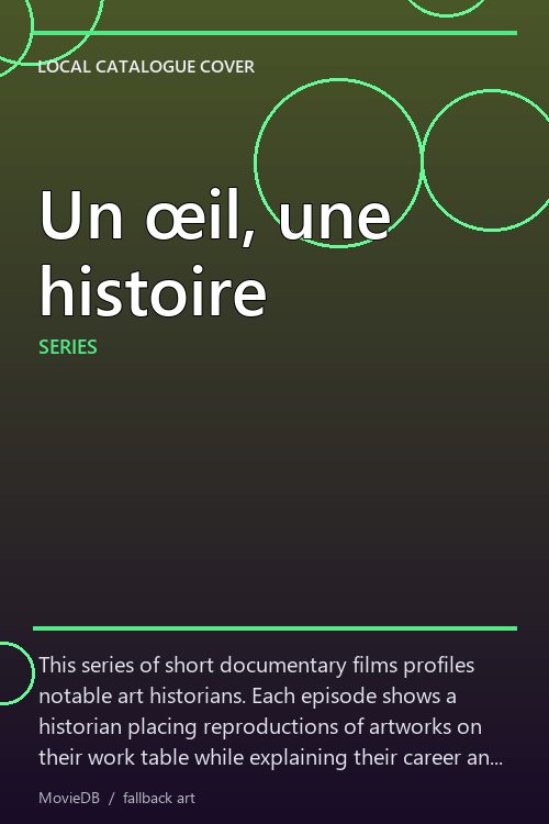 Un œil, une histoire poster