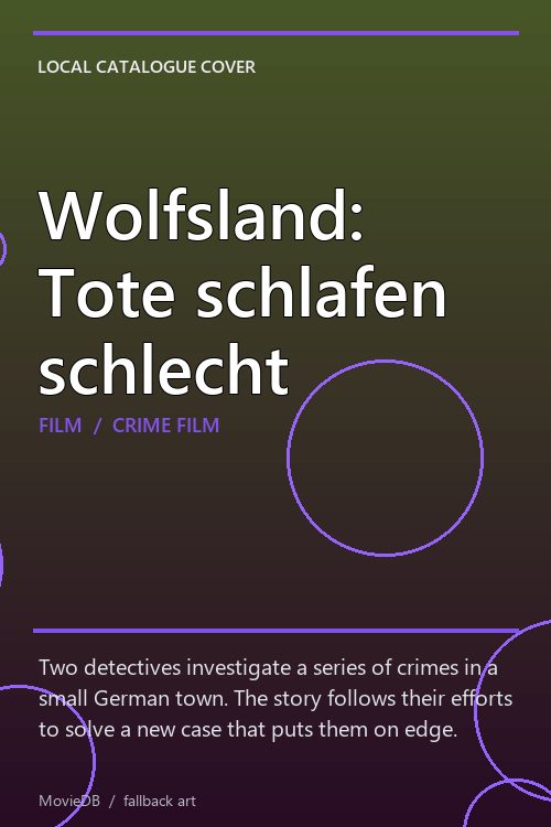 Wolfsland: Tote schlafen schlecht poster