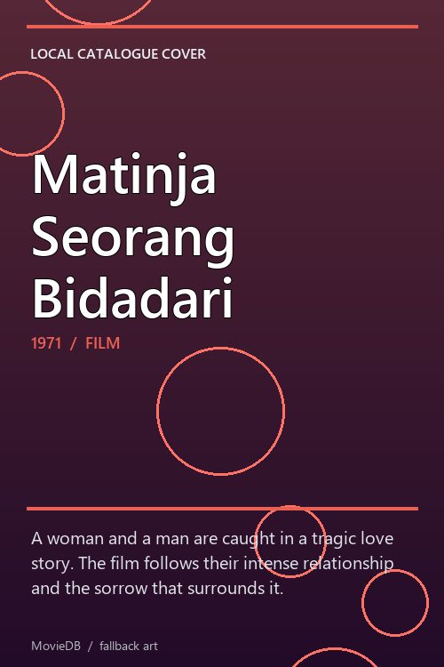 Matinja Seorang Bidadari poster