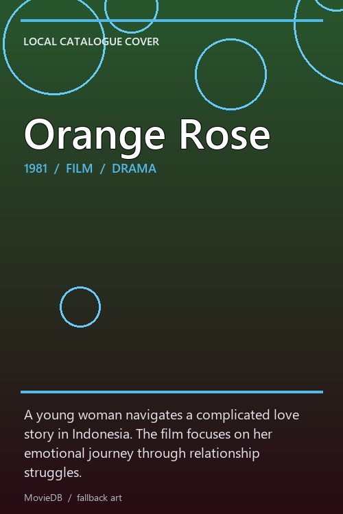 Orange Rose poster