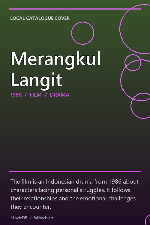 Merangkul Langit poster