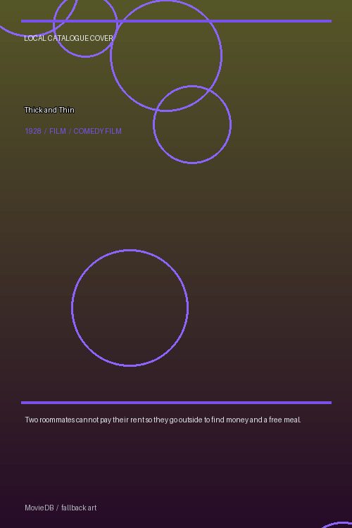 Thick and Thin poster