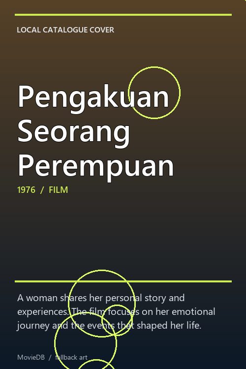 Pengakuan Seorang Perempuan poster