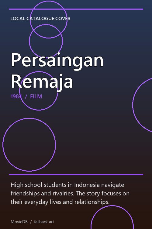 Persaingan Remaja poster