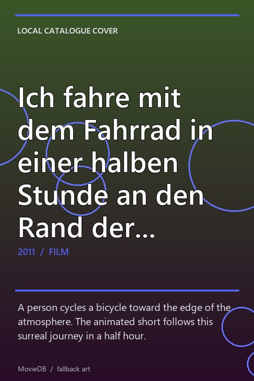Ich fahre mit dem Fahrrad in einer halben Stunde an den Rand der Atmosphäre poster