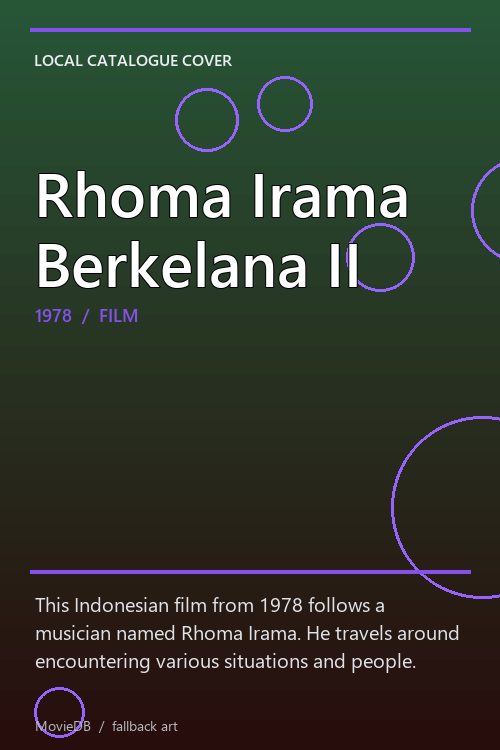 Rhoma Irama Berkelana II poster