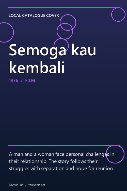 Semoga kau kembali poster