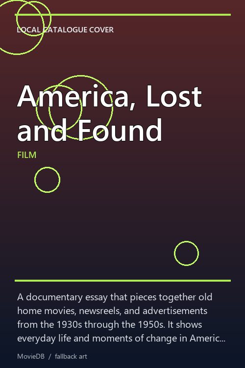 America, Lost and Found poster