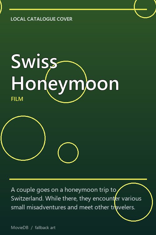 Swiss Honeymoon poster