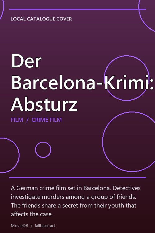 Der Barcelona-Krimi: Absturz poster