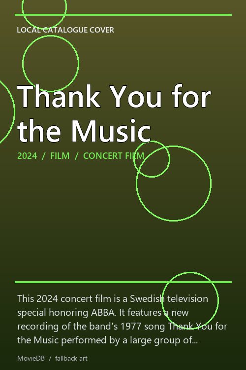 Thank You for the Music poster