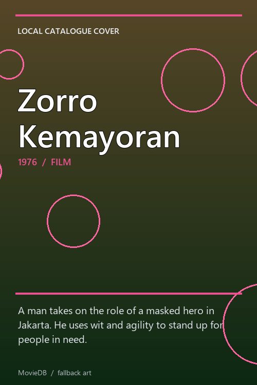 Zorro Kemayoran poster