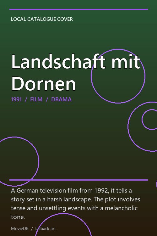Landschaft mit Dornen poster