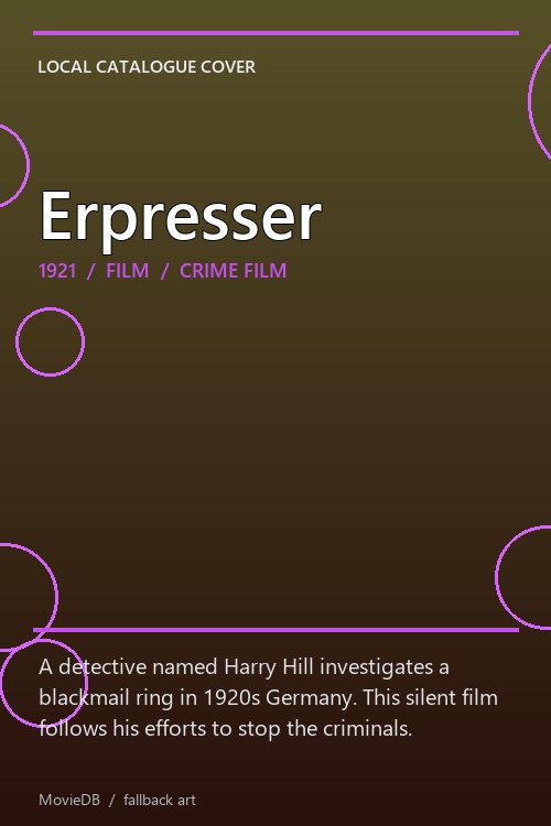 Erpresser poster