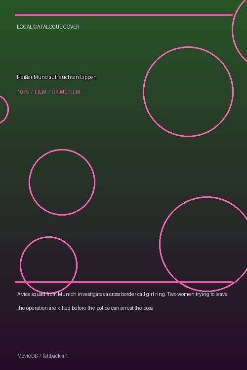 Heißer Mund auf feuchten Lippen poster