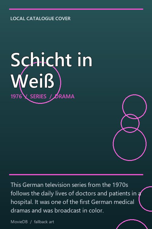Schicht in Weiß poster