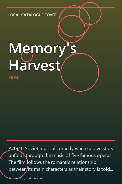 Memory's Harvest poster