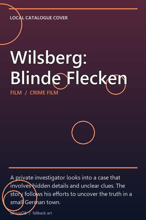 Wilsberg: Blinde Flecken poster