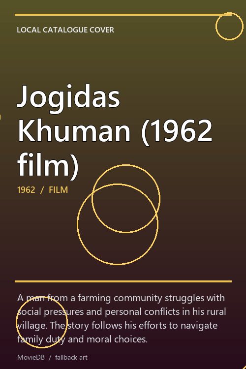 Jogidas Khuman (1962 film) poster