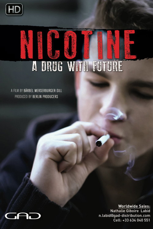 Nicotine, a drug with future poster