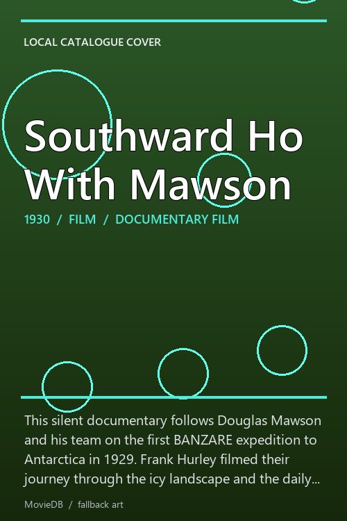 Southward Ho With Mawson poster