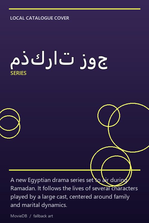 مذكرات زوج poster