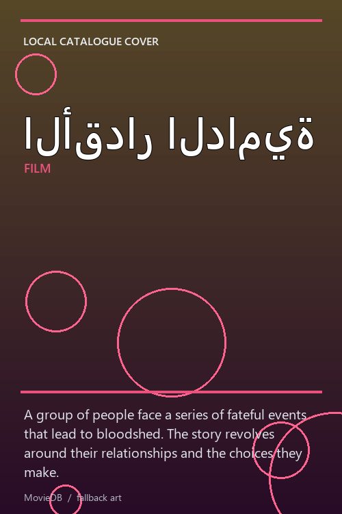الأقدار الدامية poster