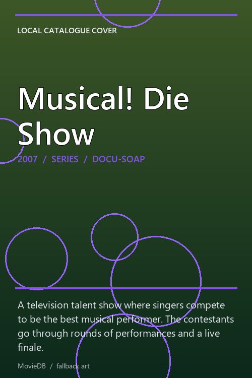 Musical! Die Show poster