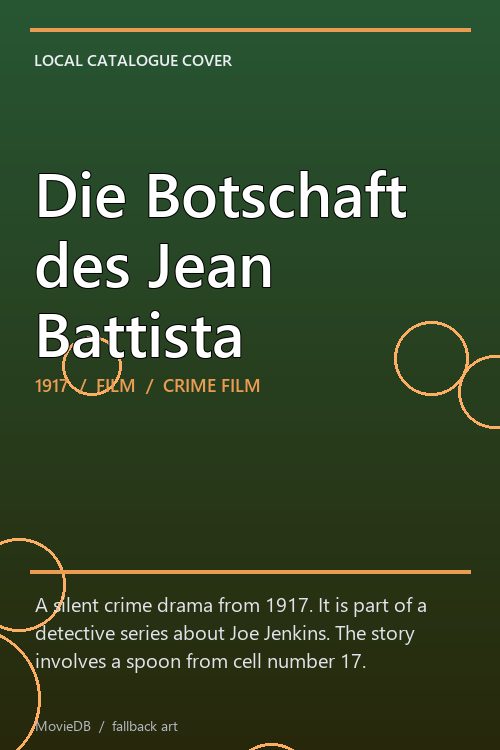 Die Botschaft des Jean Battista poster