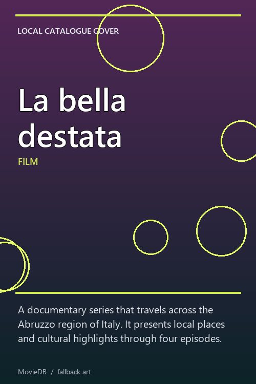 La bella destata poster