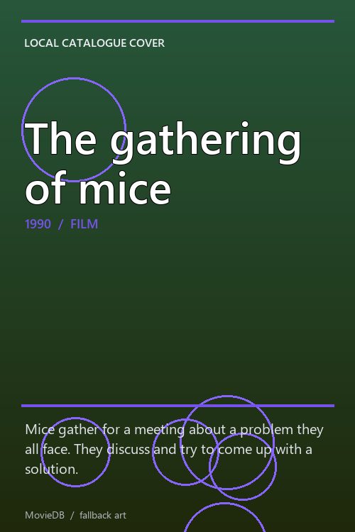 The gathering of mice poster