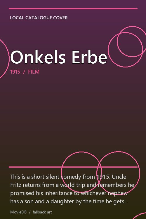 Onkels Erbe poster