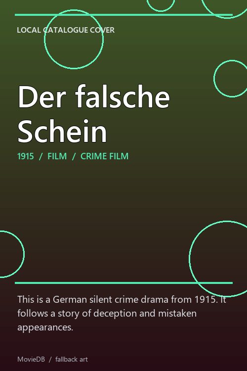 Der falsche Schein poster