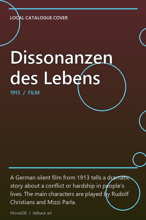 Dissonanzen des Lebens poster
