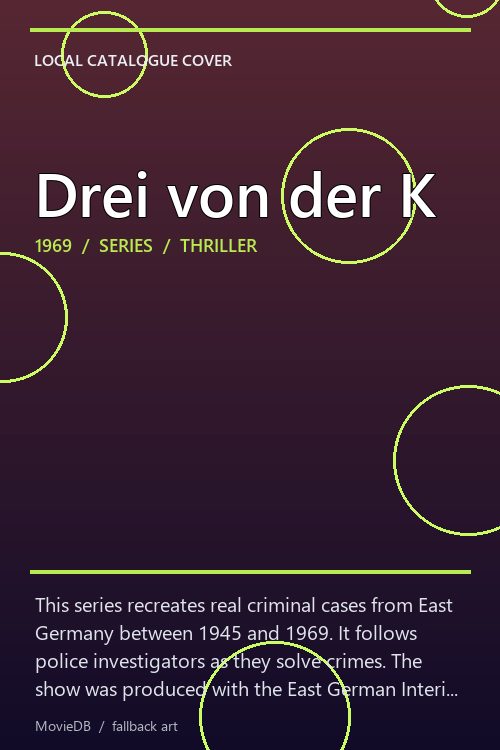 Drei von der K poster