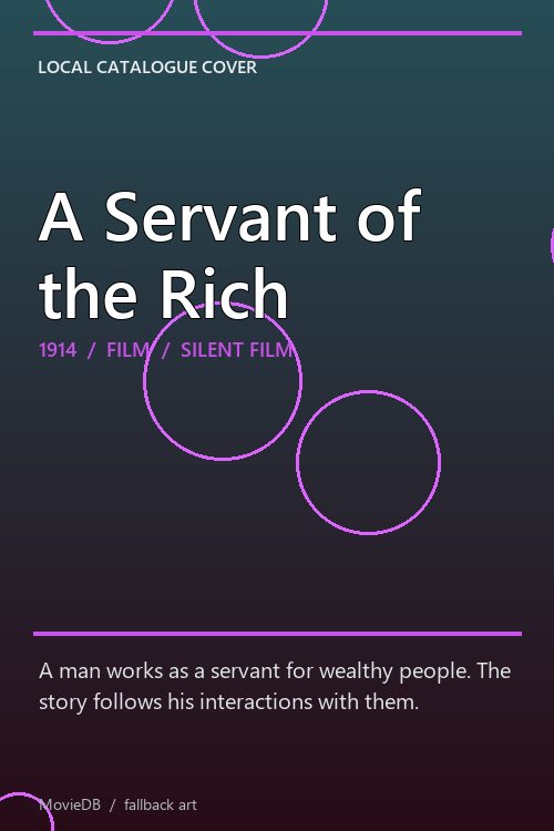 A Servant of the Rich poster