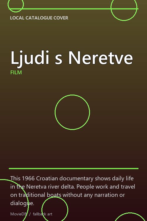 Ljudi s Neretve poster