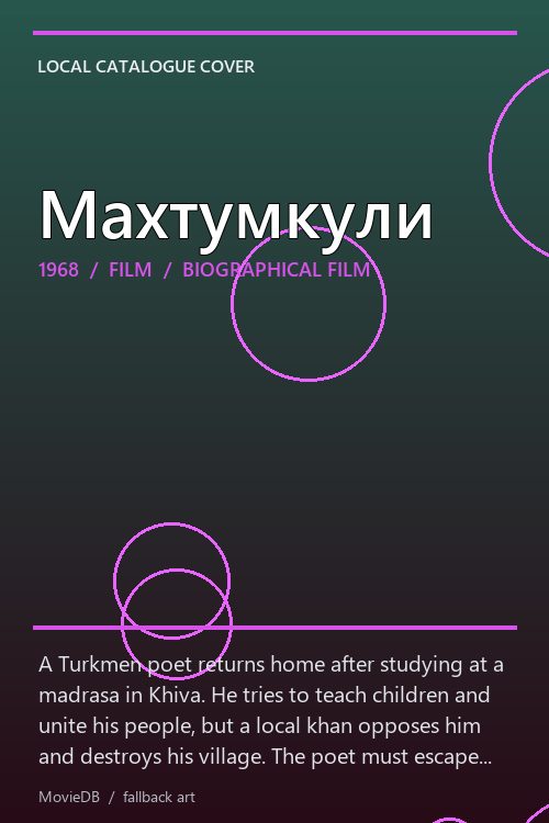Махтумкули poster