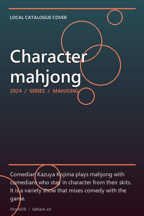 Character mahjong poster